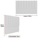 Ver imagem 2 de Cabeceira para Cama Box Queen 160cm Cory Courino Caramelo - Sallar Home