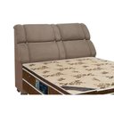 Ver imagem 1 de Cabeceira Cama Box Estofada Queen Queen Imperador Suede Bege - Simbal