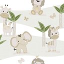 Ver imagem 1 de Papel de Parede Mondo Baby Wild Safari 13048 - Rolo 10m X 0,53m