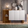 Balcão Aparador Buffet Bells 3 Portas N02 Ypê/Off White - 2
