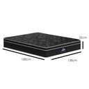 Ver imagem 5 de Colchão Box Casal 138cm Molas Ensacadas Bonnel Perola Negra Preto - Gazin