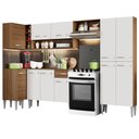 Ver imagem 3 de Armário de Cozinha Completa de Canto 353cm Rustic/Branco Emilly Sun Madesa 01