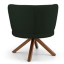 Ver imagem 4 de Poltrona Decorativa Sala de Estar Melissa Base Giromad Giratória B-303 Veludo Verde Musgo - Domi