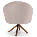 Ver imagem 4 de Kit 2 Poltronas Decorativas Giratórias Base Giromad Madeira Rafa B-309 Veludo Bege - Domi