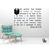 Adesivo de Parede Decorativo Frases Versiculos Mateus 28:19 - 1