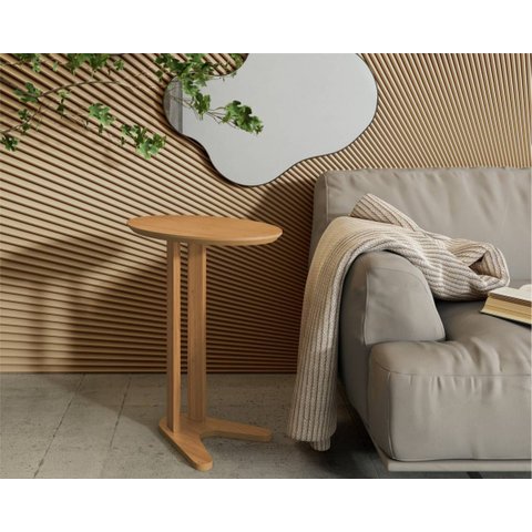 Mesa Auxiliar de Canto 60 Cm - Freijó