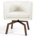 Ver imagem 2 de Kit 2 Poltronas Decorativas Base Ka Madeira Betina B-309 Veludo Bege - Domi