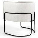 Ver imagem 3 de Kit 2 Poltronas Decorativas Base Aço Betina B-443 Linho Bege - Domi