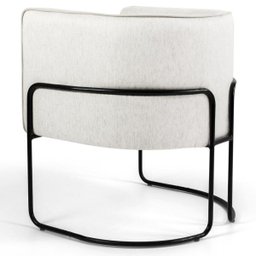 Kit 2 Poltronas Decorativas Base Aço Betina B-443 Linho Bege - Domi - 3 Kit 2 Poltronas Decorativas Base Aço Betina B-443 Linho Bege - Domi - 3