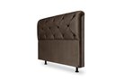 Ver imagem 1 de Cabeceira De Cama Box Daiana Solteiro 90cm X 118cm Suede Marrom Ms Decor