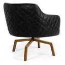 Ver imagem 5 de Kit 2 Poltronas Decorativas Jade Base Ka Giratória C-315 Corano Tressê Linho Cinza Claro - Domi