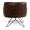 Ver imagem 6 de Kit 2 Poltronas Decorativas Jade Base Orby C-107 Corano Tressê Linho Bege - Domi