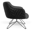 Ver imagem 4 de Kit 2 Poltronas Decorativas Jade Base Orby C-416 Corano Tressê Linho Cinza Escuro - Domi