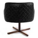 Ver imagem 6 de Kit 2 Poltronas Decorativas Jade Base Xis Giratória C-416 Corano Tressê Linho Cinza Escuro -