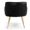 Ver imagem 6 de Kit 2 Poltronas Decorativas Jade Pés Alumínio C-315 Corano Tressê Linho Cinza Claro - Domi