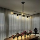 Ver imagem 2 de Pendente Mini Jabuticaba Preto 7xe27 Alumínio Pintura Eletrostática Design Moderno Luxuoso Bivolt Co