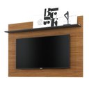 Ver imagem 2 de Painel para TV Imelda Noce Preto 42 Polegadas 135cm MDP Marrom Colibri Móveis