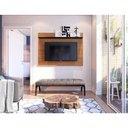 Ver imagem 3 de Painel para TV Imelda Noce Preto 42 Polegadas 135cm MDP Marrom Colibri Móveis
