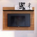 Ver imagem 1 de Painel para TV Imelda Noce Preto 42 Polegadas 135cm MDP Marrom Colibri Móveis