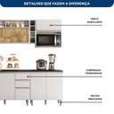 Ver imagem 7 de Cozinha Modulada 6 Peças com Aéreo de Vidro Reflecta e Paneleiro Duplo Evidence