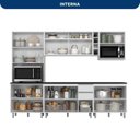 Ver imagem 5 de Cozinha Modulada 6 Peças com Aéreo de Vidro Reflecta e Paneleiro Duplo Evidence