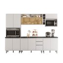 Ver imagem 2 de Cozinha Modulada 6 Peças com Aéreo de Vidro Reflecta e Paneleiro Duplo Evidence