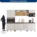 Ver imagem 4 de Cozinha Modulada 6 Peças com Aéreo de Vidro Reflecta e Paneleiro Duplo Evidence