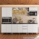 Ver imagem 1 de Cozinha Modulada 6 Peças com Aéreo de Vidro Reflecta e Paneleiro Duplo Evidence