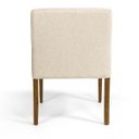 Ver imagem 3 de Kit 2 Poltronas Decorativas Base Madeira Angel C-129 Linho Bege Claro - Domi