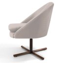Ver imagem 3 de Poltrona Decorativa Sala de Estar Base Xis Madeira Rafa B-309 Veludo Bege - Domi