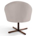 Ver imagem 4 de Poltrona Decorativa Sala de Estar Base Xis Madeira Rafa B-309 Veludo Bege - Domi