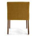 Ver imagem 3 de Kit 2 Poltronas Decorativas Base Madeira Angel B-260 Veludo Mostarda - Domi