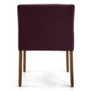 Ver imagem 3 de Kit 2 Poltronas Decorativas Base Madeira Angel B-292 Veludo Uva - Domi