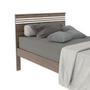Ver imagem 5 de Cama de Solteiro Cm8010 para Colchão de 88cm Nogal/branco Tecnomobili
