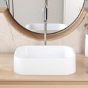 Ver imagem 6 de Cuba Pia para Banheiro Retangular 38cm Dalila C08 Branco - Mpozenato