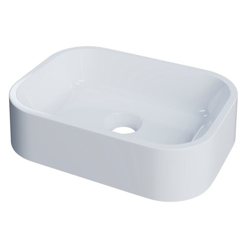 Cuba Pia para Banheiro Retangular 38cm Dalila C08 Branco - Mpozenato