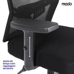 Cadeira de Escritório Presidente Moob Armênia Ergonômica Giratória com Encosto Reclinável - 6 Cadeira de Escritório Presidente Moob Armênia Ergonômica Giratória com Encosto Reclinável - 6