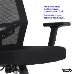 Cadeira de Escritório Presidente Moob Armênia Ergonômica Giratória com Encosto Reclinável - 7 Cadeira de Escritório Presidente Moob Armênia Ergonômica Giratória com Encosto Reclinável - 7