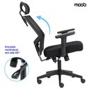 Ver imagem 5 de Cadeira de Escritório Presidente Moob Armênia Ergonômica Giratória com Encosto Reclinável