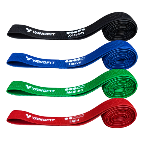 Kit Super Band Tecido Elástico Durável 3 Intensidade Yangfit
