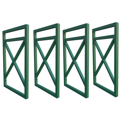 Quatro Suportes Estilo Industrial P/prateleiras 20cm - Verde