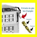Ver imagem 2 de Mangueira Latão 1,20mt + Adaptador Instalação Gás Glp e Gn