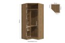 Ver imagem 3 de Guarda-roupa de Canto 2 Portas Kappesberg Adapt 105cm