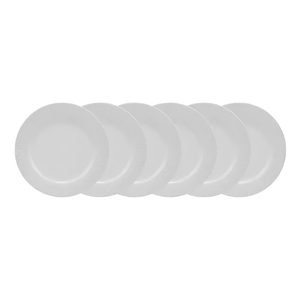 Conjunto de Pratos Rasos 06 Peças Porcelana Aspen Schmidt