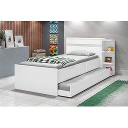 CAMA BAU JADE C/GAV Branco - 1