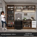 Ver imagem 6 de Armário de Cozinha Completa 270cm Rustic/Branco Stella Madesa 06