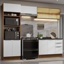Ver imagem 1 de Armário de Cozinha Completa 270cm Rustic/Branco Stella Madesa 06