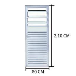 Porta Basculante 210x080 Branco Lado Direita L.25 - Branco - 3