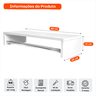 Kit 4 Cabideiros Parede Arara Suspensa Organizador Roupas 60 Cm Mdf Branco Closet Lavanderia Quarto - 7