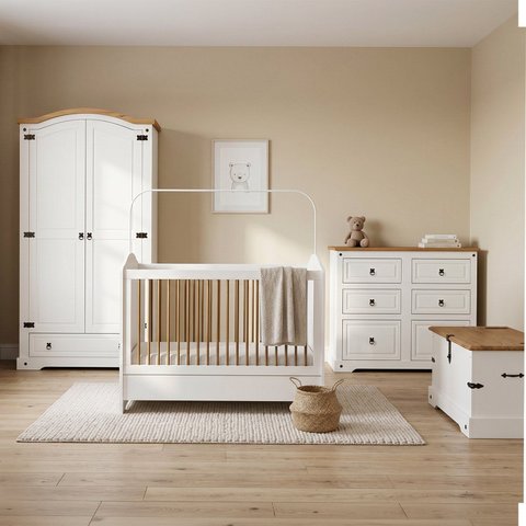 Quarto para Bebê Compacto com Baú Smile